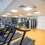 Maquinas de correr de un gimnasio