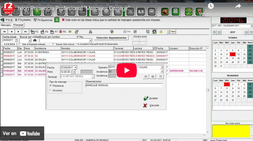 Corregir Captura de pantalla del video de T2app control y seguridad En youtube