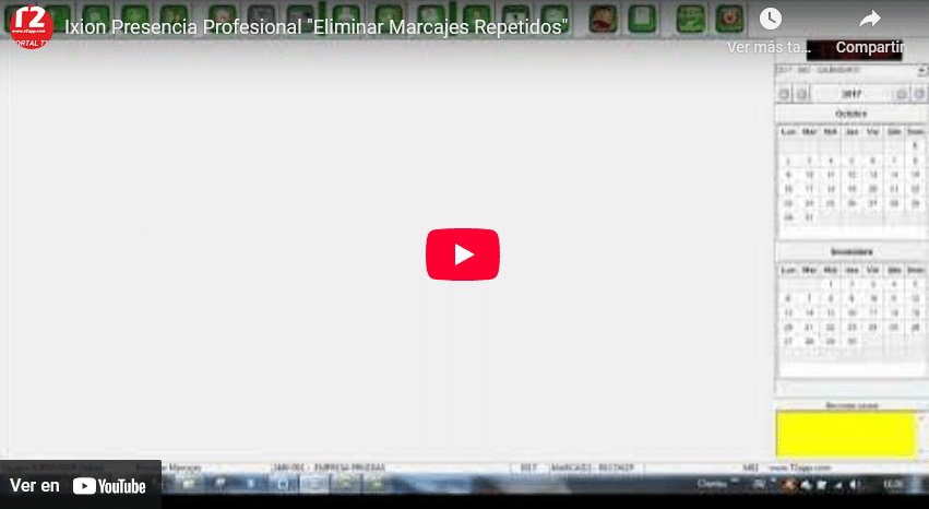 Eliminar- Repetidos Captura de pantalla del video de T2app control y seguridad En youtube